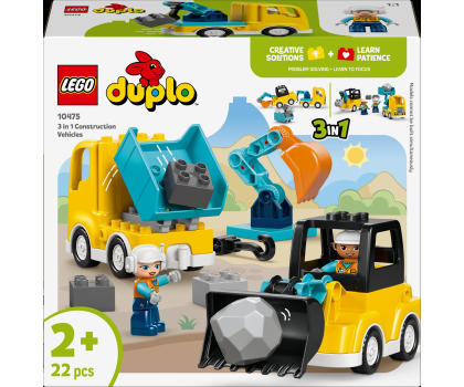 Klocki LEGO® LEGO DUPLO 10475 Maszyny budowlane 3 w 1